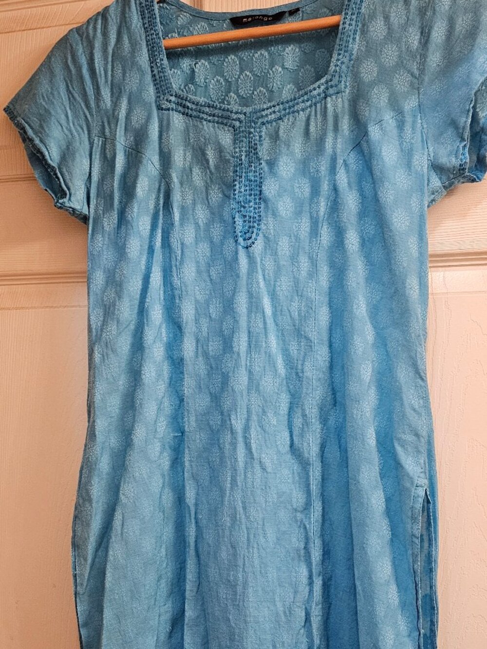 Melange turquoise tunic XL